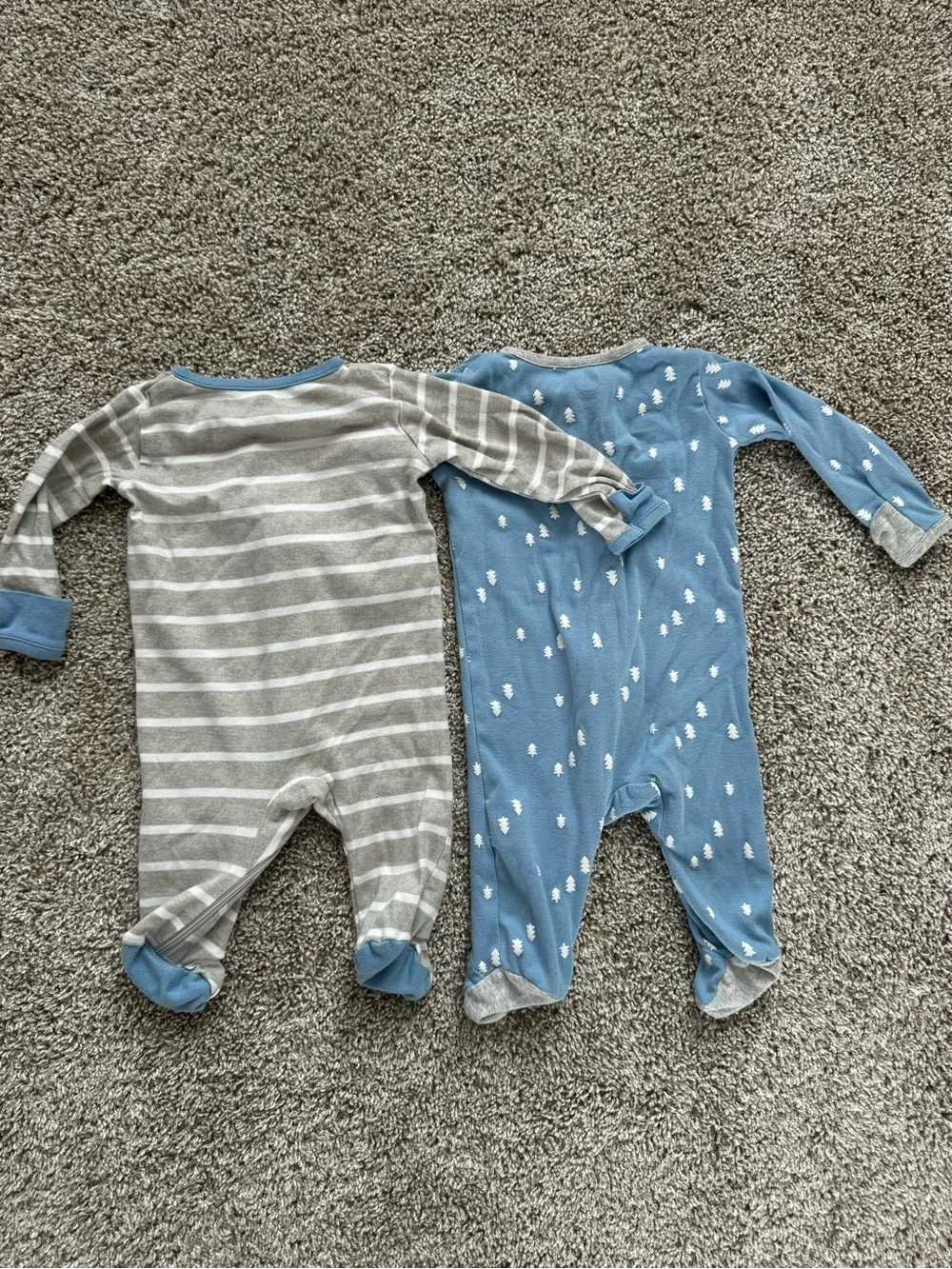 Baby Boy Sleeper Bundle 0-3 Months Mixed Print One-Piece Footies Set 7 Piece Lot